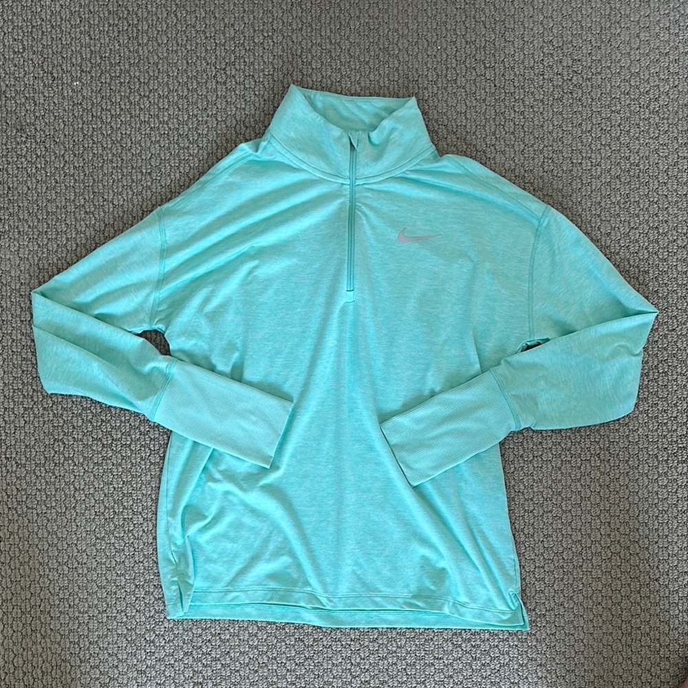 Nike Turquoise Quarter-Zip Pullover